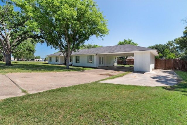 3701 Nocona Dr, Granbury, TX 76049 - single story home with an attached carport and concrete driveway
