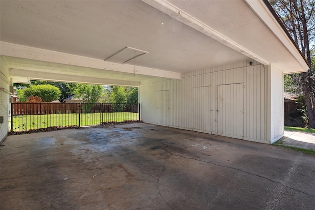 3701 Nocona Dr, Granbury, TX 76049 - garage featuring a carport