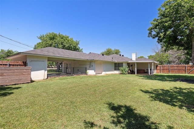 3701 Nocona Dr, Granbury, TX 76049 - rear view of property featuring a chimney
