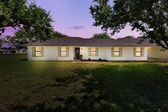 3701 Nocona Dr, Granbury, TX 76049 - single story home featuring a front lawn and brick siding