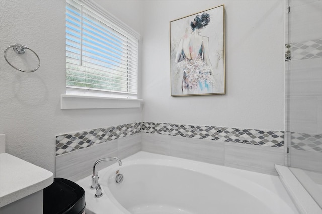 2801 Rosewood Way, Northlake, TX 76226 - bathroom featuring a garden tub and toilet