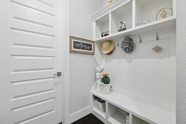 2801 Rosewood Way, Northlake, TX 76226 - mudroom with dark wood-style floors and baseboards