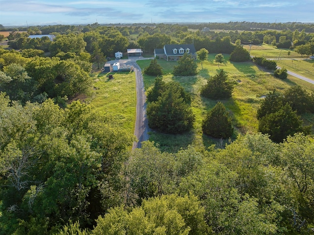 5855 Fm 1377, Princeton, TX 75407 - aerial view of property and surrounding area with a heavily wooded area