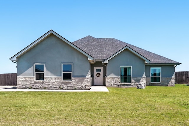 120 Oak Hill Rd, Tuscola, TX 79562 - view of front of home featuring stucco siding, stone siding, and a shingled roof