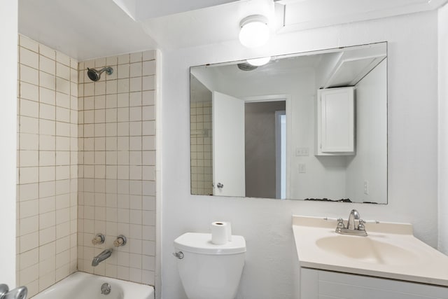 2111 Chippendale Dr, Mckinney, TX 75071 - bathroom featuring toilet, vanity, and  shower combination