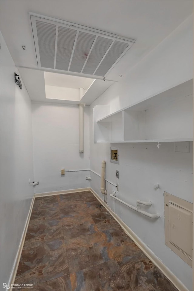 3820 Fairfield Ave Unit 113, Shreveport, LA 71104 - washroom with gas dryer hookup, washer hookup, and baseboards