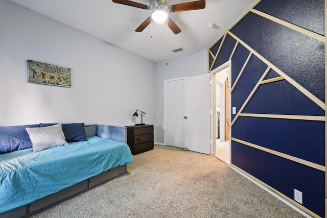 4408 Sunny Oak Ln, Corinth, TX 76208 - bedroom featuring carpet floors and a ceiling fan