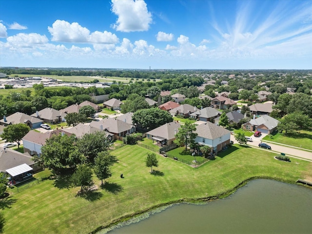 4408 Sunny Oak Ln, Corinth, TX 76208 - aerial perspective of suburban area with a large body of water