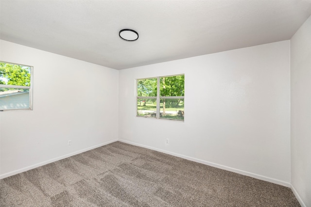 103 Ivy St, Kerens, TX 75144 - empty room featuring plenty of natural light, carpet, and baseboards
