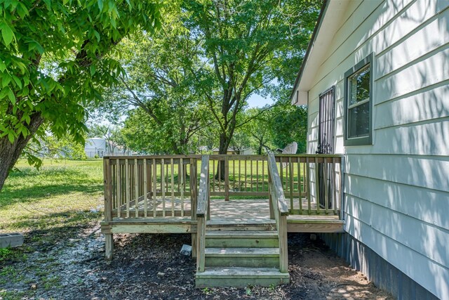 103 Ivy St, Kerens, TX 75144 - view of deck