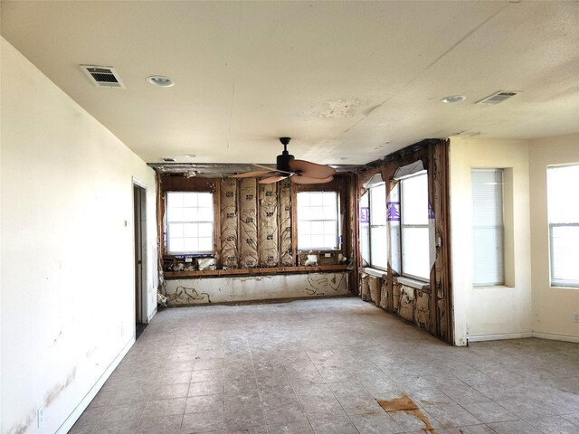 180 Shady Shores Dr, Mabank, TX 75156 - empty room featuring ceiling fan, baseboards, and recessed lighting