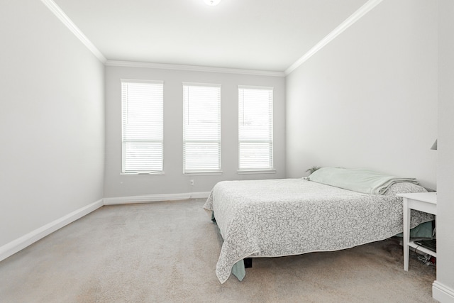 1302 Canyon Creek Rd, Wylie, TX 75098 - bedroom with ornamental molding, baseboards, and light colored carpet