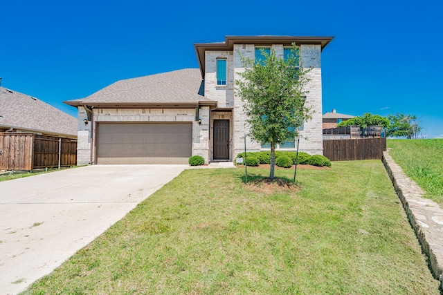1302 Canyon Creek Rd, Wylie, TX 75098 - view of front of property with brick siding, a garage, and driveway