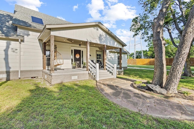 313 Chicken St, Weston, TX 75009 - view of front of home with a shingled roof and covered porch