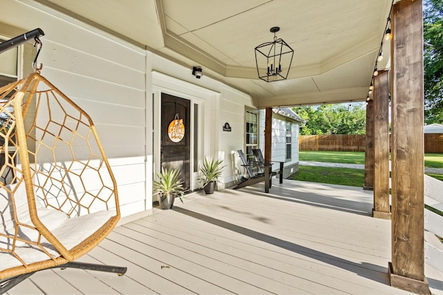 313 Chicken St, Weston, TX 75009 - view of wooden porch