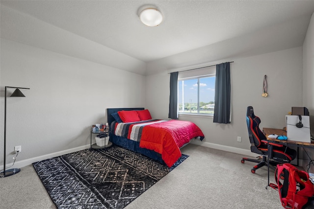 205 Big Creek Loop, Hewitt, TX 76643 - carpeted bedroom with baseboards and vaulted ceiling
