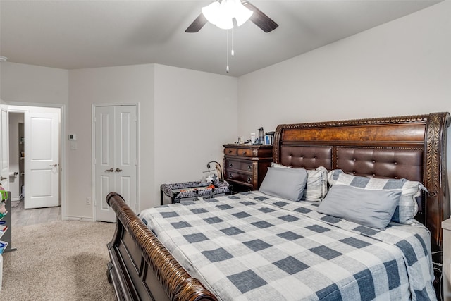5725 Miriam Dr, Forney, TX 75126 - carpeted bedroom with a closet, a ceiling fan, and baseboards