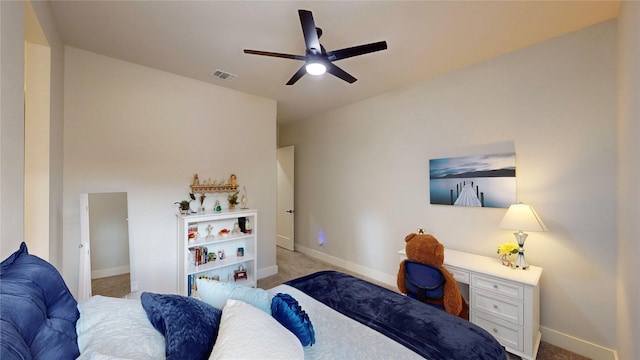 126 Saint Andrews Dr E, Mabank, TX 75156 - bedroom featuring light carpet, baseboards, and a ceiling fan