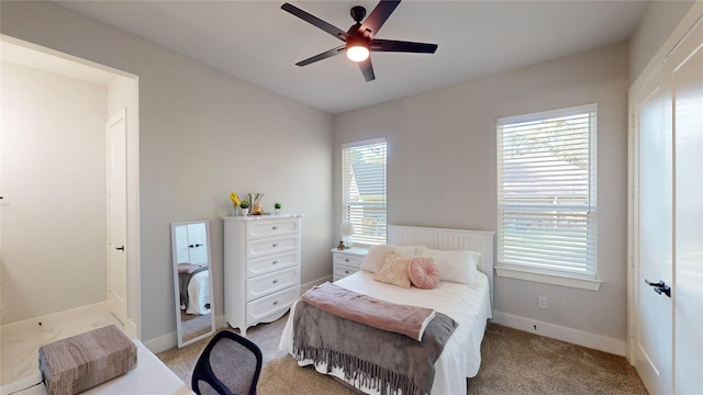126 Saint Andrews Dr E, Mabank, TX 75156 - bedroom featuring carpet floors, baseboards, and a ceiling fan