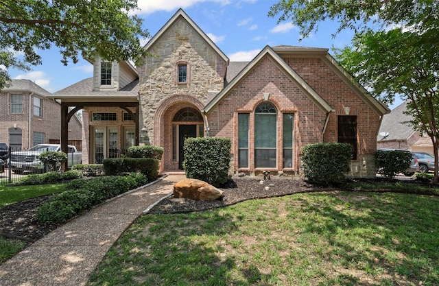 2505 Shoreline Dr, Keller, TX 76248 - view of front of home with brick siding and stone siding