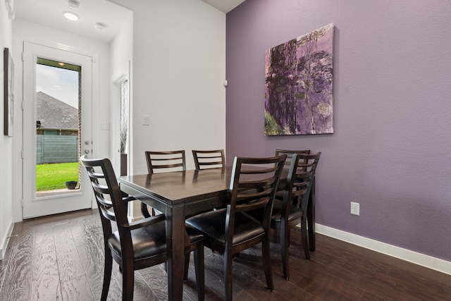 1809 13th St, Argyle, TX 76226 - dining area with wood finished floors and baseboards