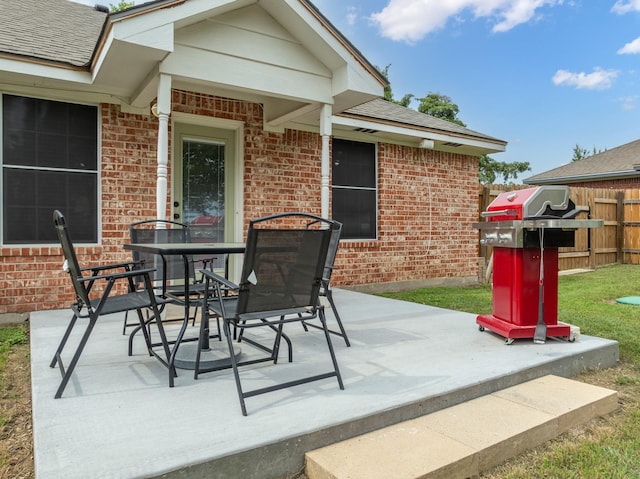 475 Maywood, Woodway, TX 76712 - view of patio with a grill and outdoor dining area