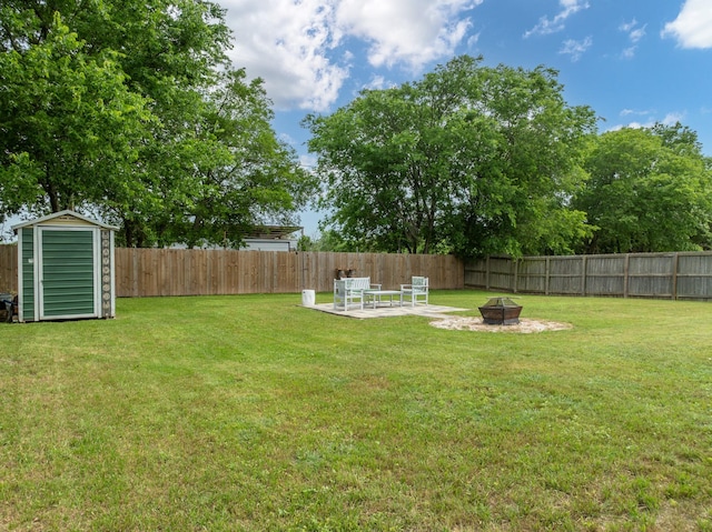 475 Maywood, Woodway, TX 76712 - view of yard with an outdoor fire pit and a patio