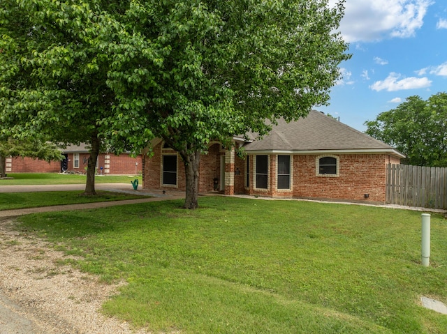475 Maywood, Woodway, TX 76712 - view of front of home with brick siding, a shingled roof, and driveway