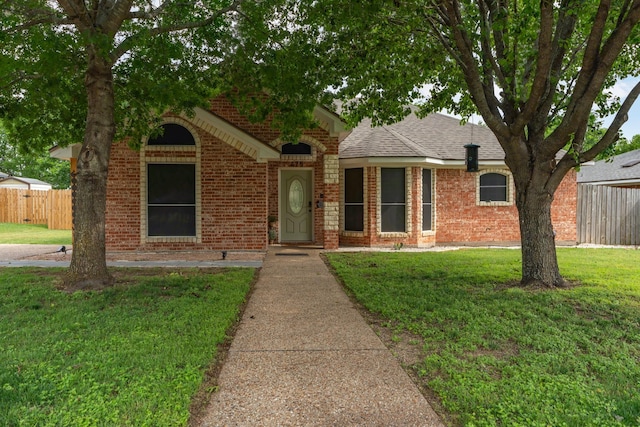 475 Maywood, Woodway, TX 76712 - view of front facade featuring brick siding and roof with shingles