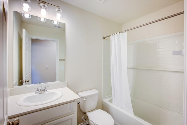 1805 Elderberry St, Royse City, TX 75189 - full bathroom with toilet, vanity, and shower / bath combination with curtain
