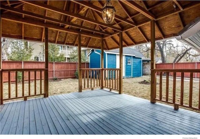 1951 College Ave, Fort Worth, TX 76110 - wooden terrace featuring a fenced backyard