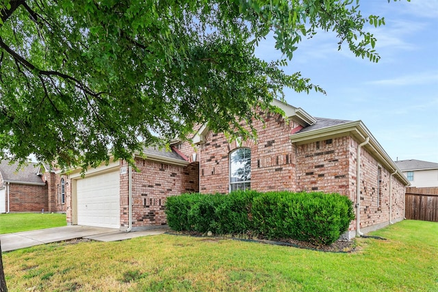 203 Mustang Trl, Celina, TX 75009 - view of front facade with brick siding, concrete driveway, and an attached garage