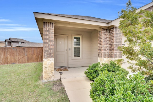 1408 Sebastian Dr, Forney, TX 75126 - doorway to property featuring brick siding