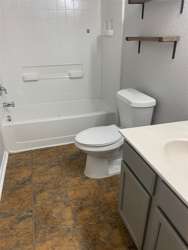 833 San Miguel Trl, Fort Worth, TX 76052 - full bath with vanity, bathing tub / shower combination, and toilet