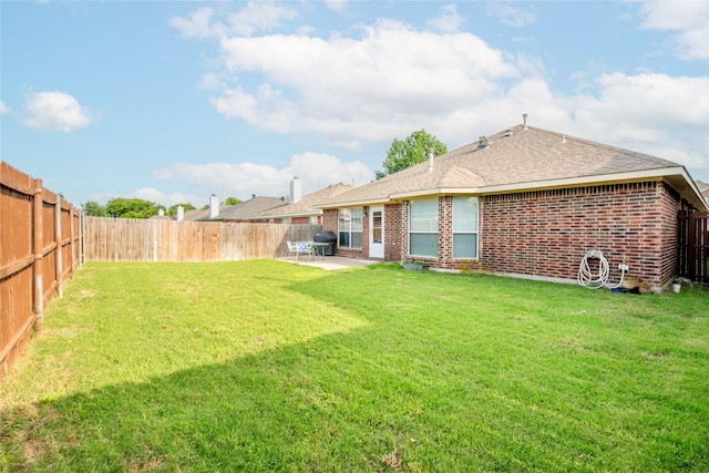 4017 Summerhill Ln, Fort Worth, TX 76244 - back of property with a patio, brick siding, and a shingled roof