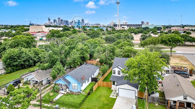 4017 Carl St, Dallas, TX 75210 - bird's eye view of city skyline
