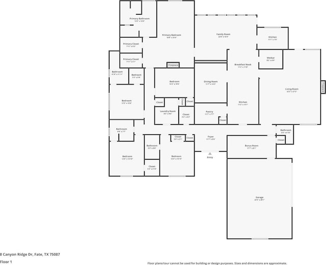 8 Canyon Ridge Dr, Fate, TX 75087 - home floor plan