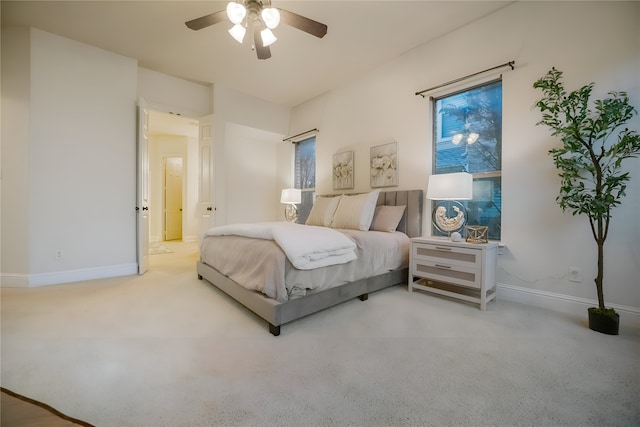 1503 Willingham Dr, Allen, TX 75013 - bedroom with baseboards, carpet floors, and a ceiling fan