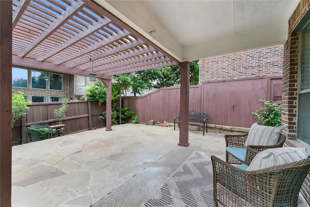 1503 Willingham Dr, Allen, TX 75013 - fenced backyard with a pergola and a patio area