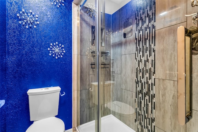 8910 Deerwood Dr, Rowlett, TX 75088 - bathroom with toilet and a stall shower