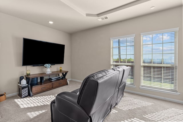 9212 Brittlebrush Trl, Fort Worth, TX 76177 - carpeted living room featuring baseboards and recessed lighting