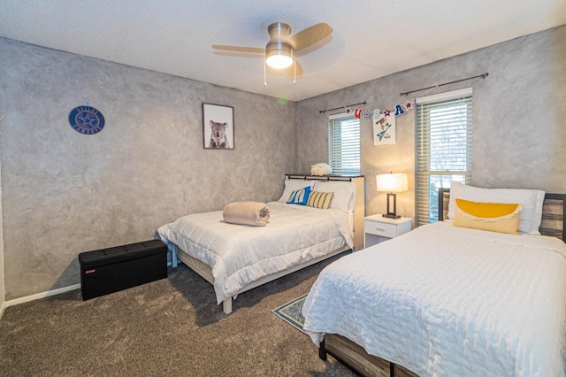 1501 Raintree Ct, Grand Prairie, TX 75050 - bedroom featuring carpet and a ceiling fan