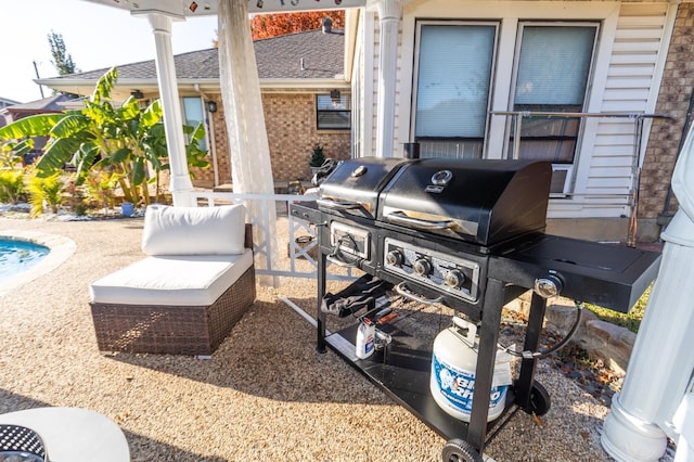 1501 Raintree Ct, Grand Prairie, TX 75050 - view of patio / terrace with grilling area