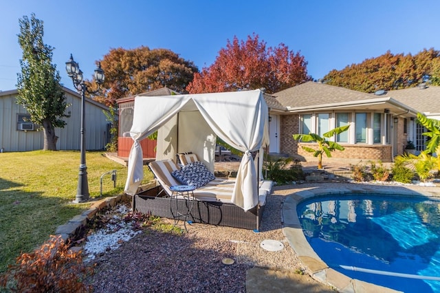 1501 Raintree Ct, Grand Prairie, TX 75050 - swimming pool with a yard and a patio area