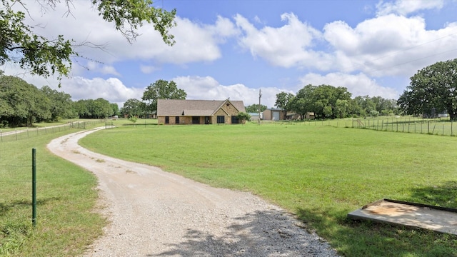 1511 Cabaniss Ln, Weatherford, TX 76088 - view of front of property with a rural view and gravel driveway