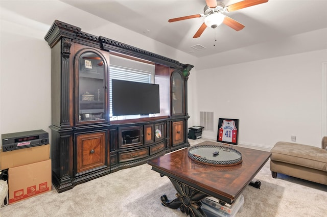 12341 Payne St, Frisco, TX 75033 - carpeted living room featuring a ceiling fan
