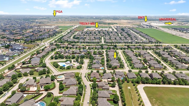 12341 Payne St, Frisco, TX 75033 - aerial perspective of suburban area