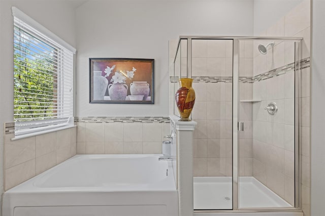 2101 Swenson Ranch Trl, Fort Worth, TX 76134 - full bath with a garden tub and a stall shower