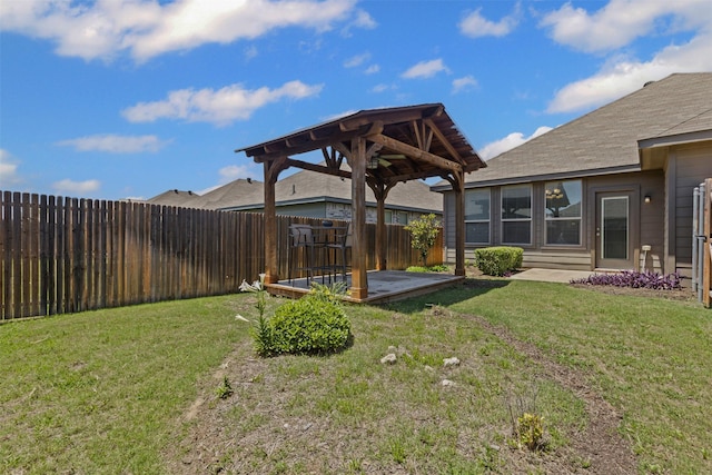 2101 Swenson Ranch Trl, Fort Worth, TX 76134 - view of yard featuring a patio and a gazebo