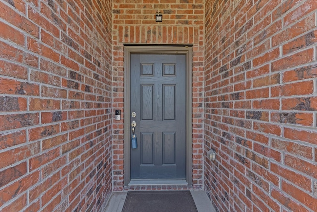 2101 Swenson Ranch Trl, Fort Worth, TX 76134 - doorway to property with brick siding